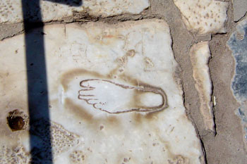 le pied grec de la voie de marbre 